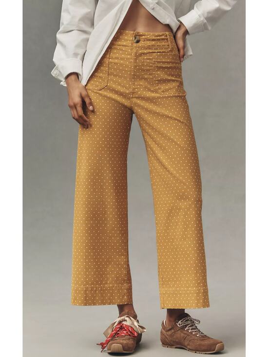 Anthropologie Pants - Colette High Rise Wide Leg Crop Pants by Maeve in Magic Fabric